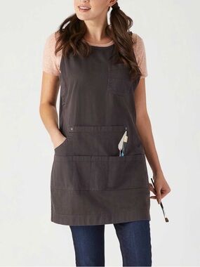 Duluth Trading Co. Makers Studio Artist Apron Dress with Pockets Large